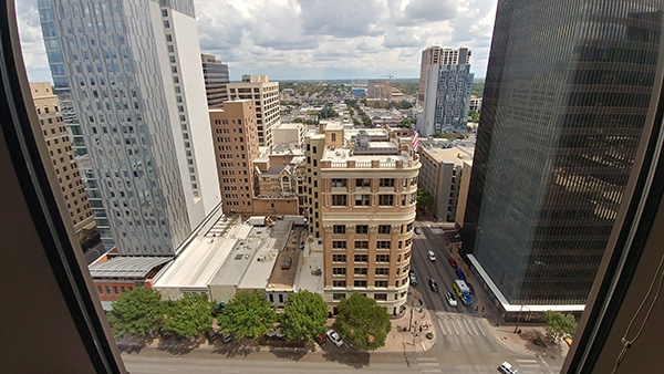 view of downtown austin from a high rise building