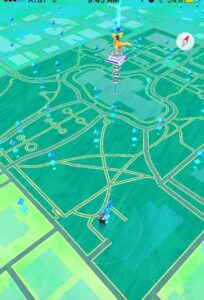 2016 map of pokemon go at the Texas Capitol Grounds